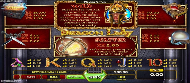 jackpot dragão dama