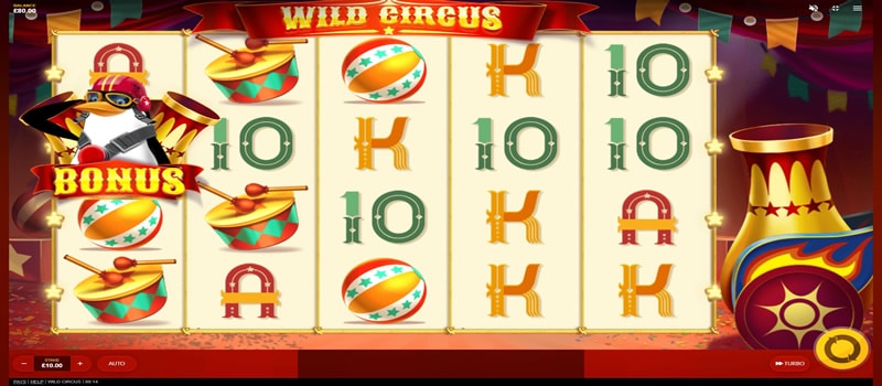 jackpot do circo selvagem