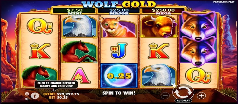 jackpot de ouro-lobo